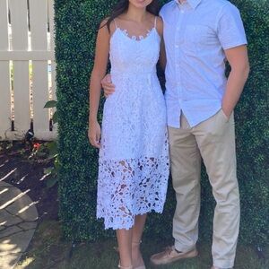 Express white lace dress